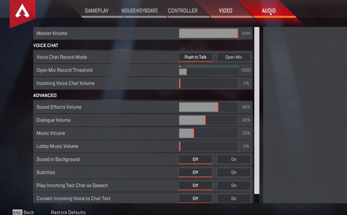 apex legends audio settings