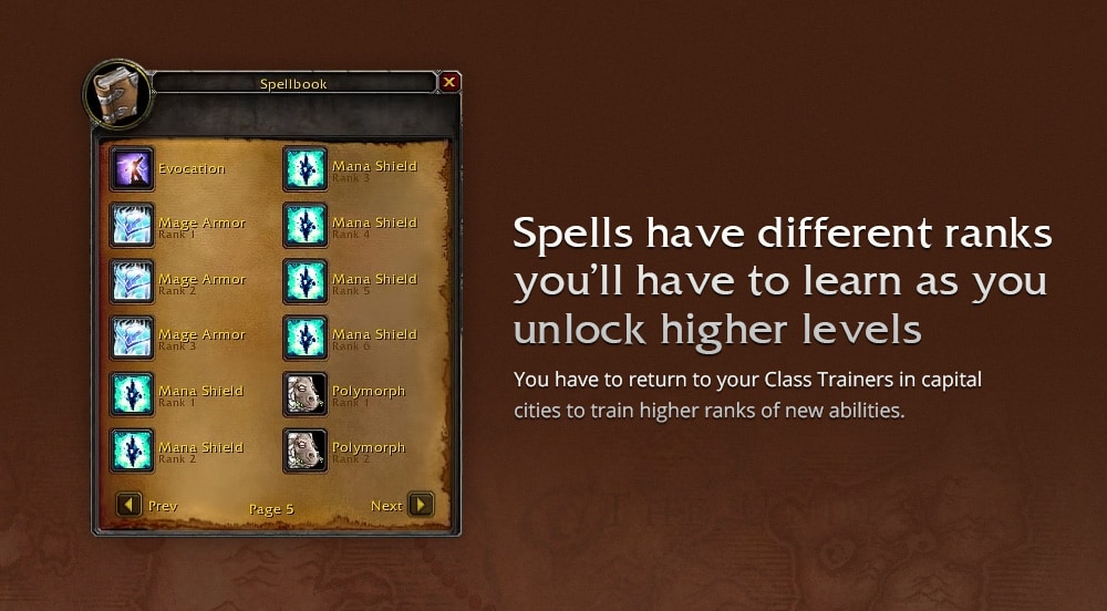 wow classic spells